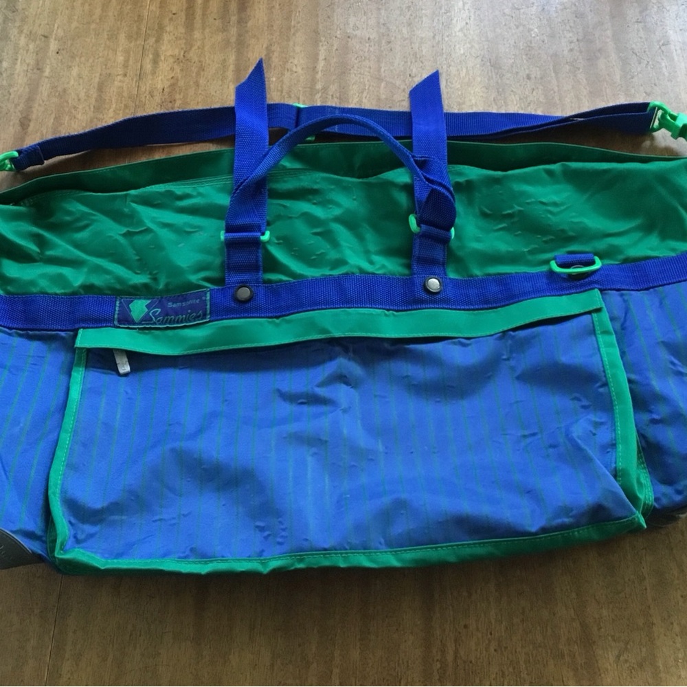 Samsonite Blue and Green Men's Duffel Bag